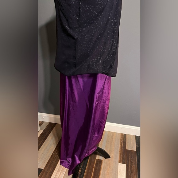 Reggio maxi formal sleeveless sequins purple gown dress Y2K size 10 - Picture 7 of 15